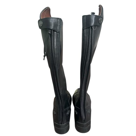 Ovation Girls Black Leather Flex Sport Field Boot Sz 2 Regular Equestrian Riding - Picture 15 of 16